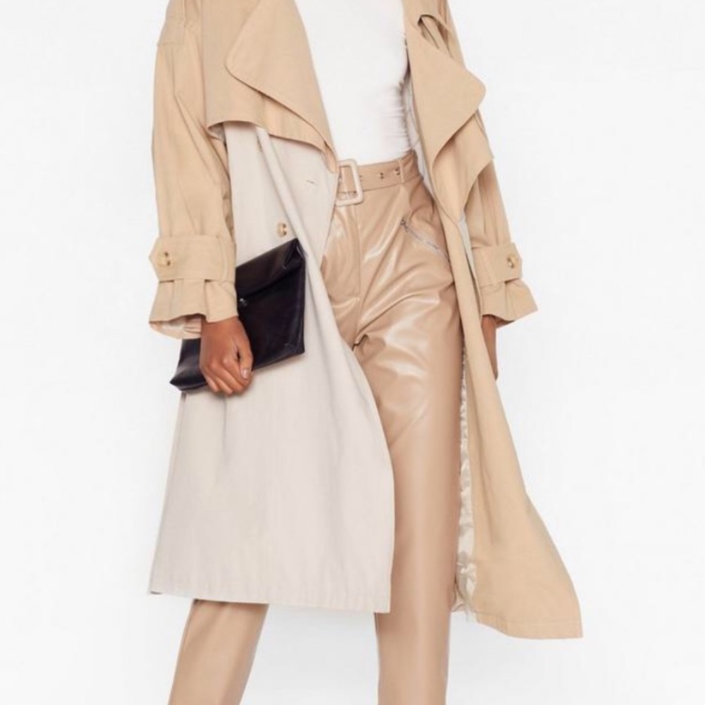 Nasty gal two tone trench coat